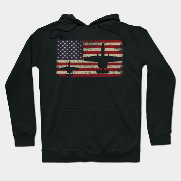 A-10 Thunderbolt II Warthog Plane Gift US Flag